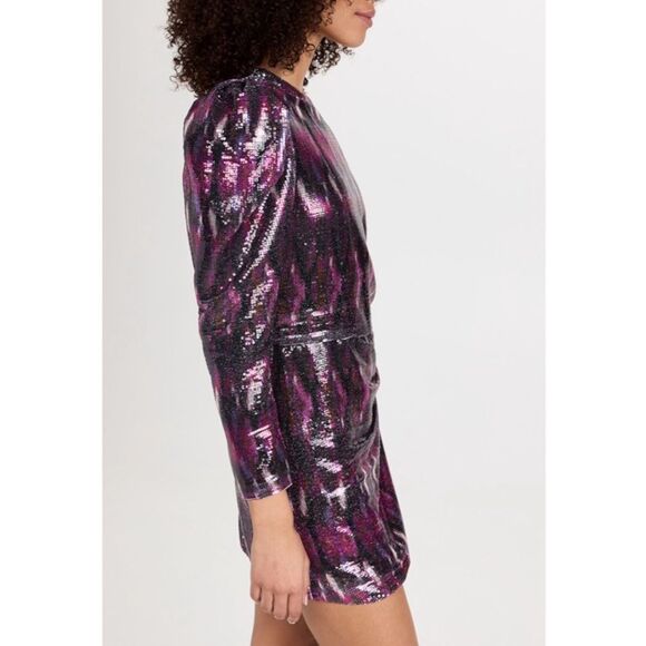MISA Revolve Nova One-Shoulder Sequin Mini Dress, Purple, NWT, Size M - Picture 14 of 16